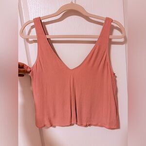 Aritzia Wilfred Blush Pink Tank Top